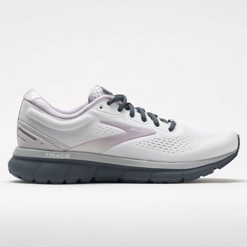 Orthofeet Brooks Trace Women's Running Shoes White / Gray / Ombre Blue | FL2901486