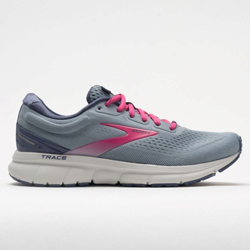 Orthofeet Brooks Trace Women's Running Shoes Gray / Nightshadow / Raspberry | IE6934018