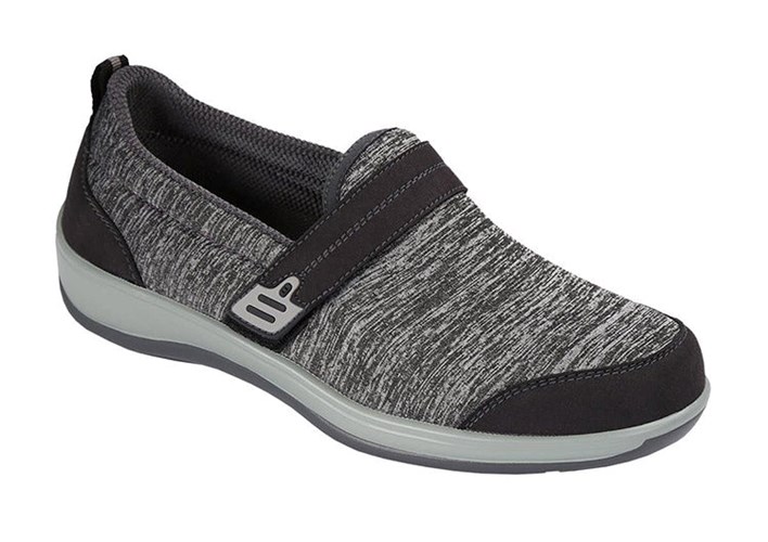 Orthofeet Diabetic Slip On Women's Casual Shoes Gray | NU7538162