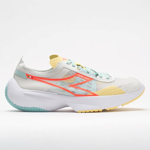 Orthofeet Diadora Equipe Corsa Women's Running Shoes Lily White / Blue Tint / Gold Finch | XI0457362