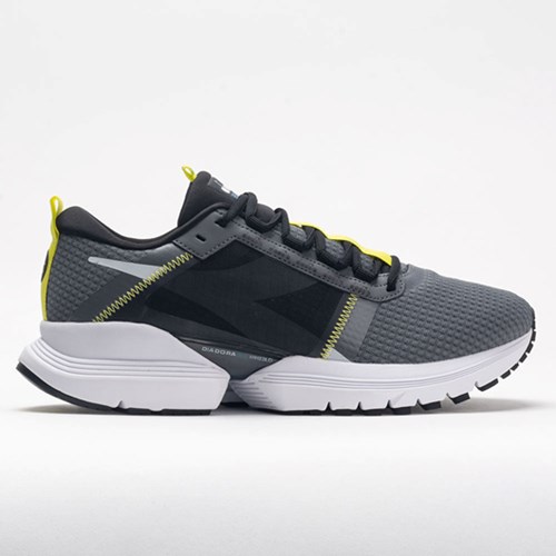 Orthofeet Diadora Mythos Blushield Elite TRX 2 Men's Running Shoes Steel Gray / Black | JU6924378