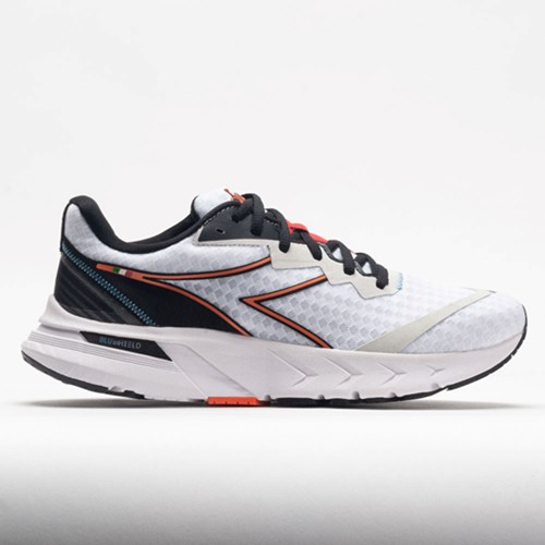 Orthofeet Diadora Mythos Blushield Volo 2 Men's Running Shoes White / Black / Vermillion Orange | PD8139547