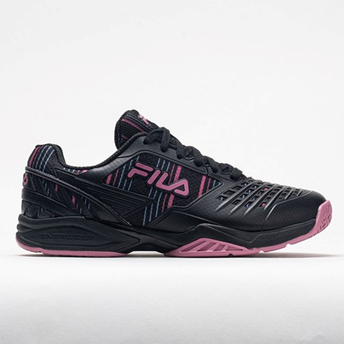 Orthofeet Fila Axilus 2 Energized Men's Tennis Shoes Black / Air Blue / Heather Rose | DN6123794