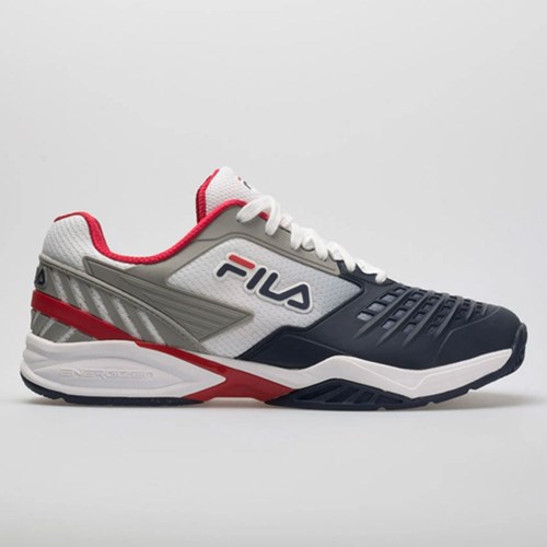 Orthofeet Fila Axilus 2 Energized Men's Tennis Shoes White / Navy / Red | SZ7431602