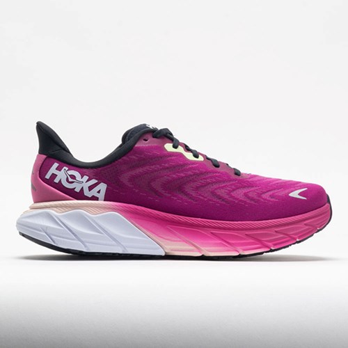 Orthofeet HOKA Arahi 6 Women's Running Shoes Festival Fuchsia / Ibis Rose | JC2693405