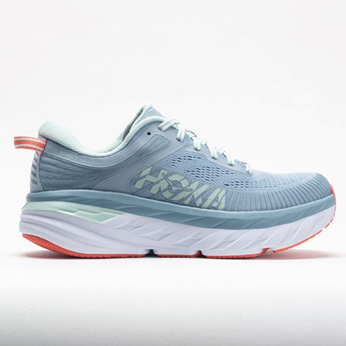 Orthofeet HOKA Bondi 7 Women's Running Shoes Blue Fog / Blue Glass | JU3296157