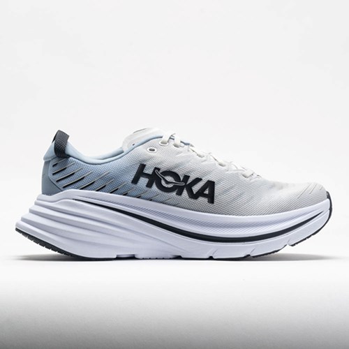 Orthofeet HOKA Bondi X Men's Running Shoes Blanc de Blanc / Blue Fog | GY8750913