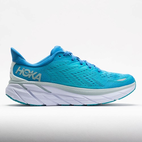 Orthofeet HOKA Clifton 8 Men's Running Shoes Ibiza Blue / Scuba Blue | TO1895724