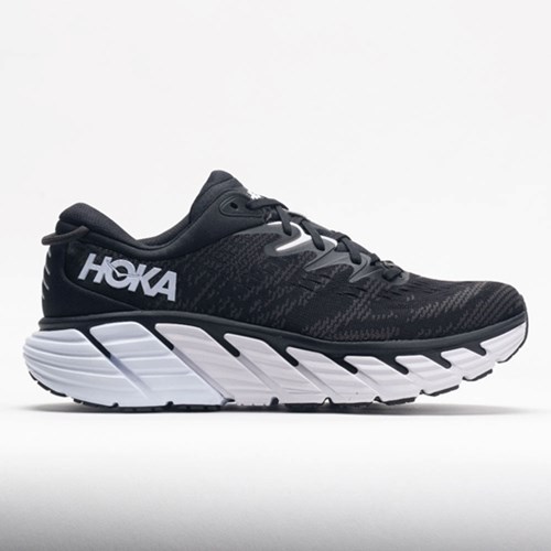 Orthofeet HOKA Gaviota 4 Men's Running Shoes Black / White | DM8614902