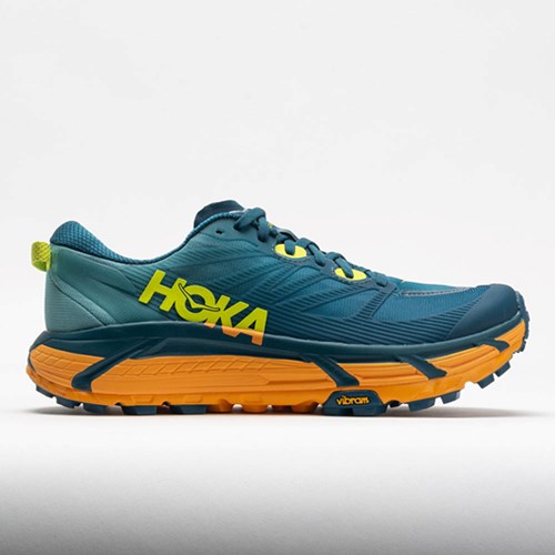 Orthofeet HOKA Mafate Speed 3 Men's Trail Running Shoes Coastal Shade / Radiant Yellow | OL6594207