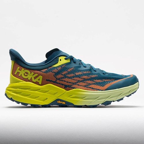 Orthofeet HOKA Speedgoat 5 Men's Trail Running Shoes Blue Coral / Evening Primrose | LB4356182