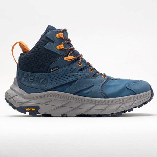 Orthofeet Hoka One One Anacapa Mid GTX Men's Hiking Shoes Real Teal / Outer Space | DX3798045
