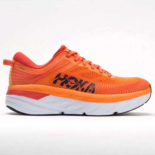 Orthofeet Hoka One One Bondi 7 Men's Running Shoes Persimmon Orange / Fiesta | NS2431568