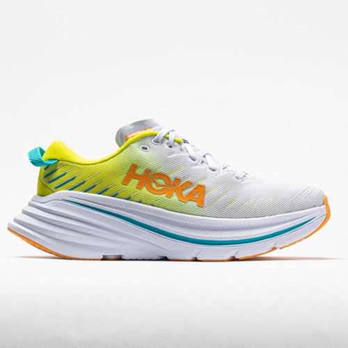 Orthofeet Hoka One One Bondi X Men's Running Shoes White / Evening Primrose | QN2096537