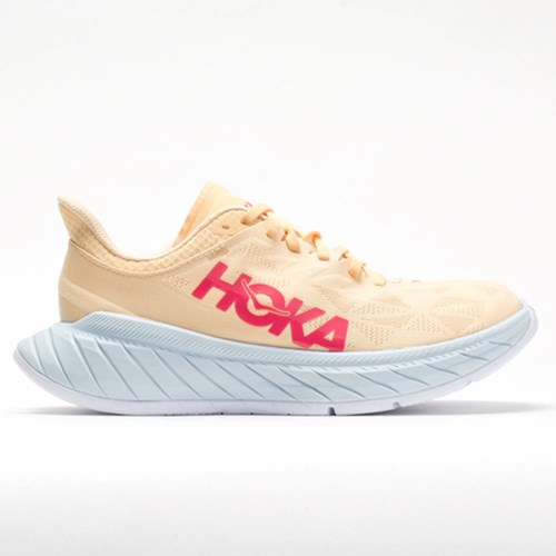 Orthofeet Hoka One One Carbon X 2 Women's Running Shoes Impala / Paradise Pink | OZ7490316