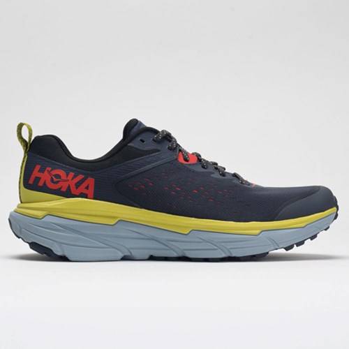 Orthofeet Hoka One One Challenger ATR 6 Men's Trail Running Shoes Ombre Blue / Green Sheen | OV2674159