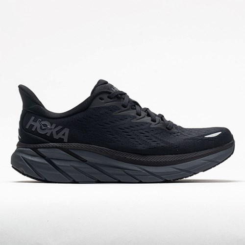 Orthofeet Hoka One One Clifton 8 Men's Running Shoes Black / Black | ZO3491268