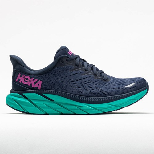 Orthofeet Hoka One One Clifton 8 Women's Running Shoes Outer Space / Atlantis | BV8530764