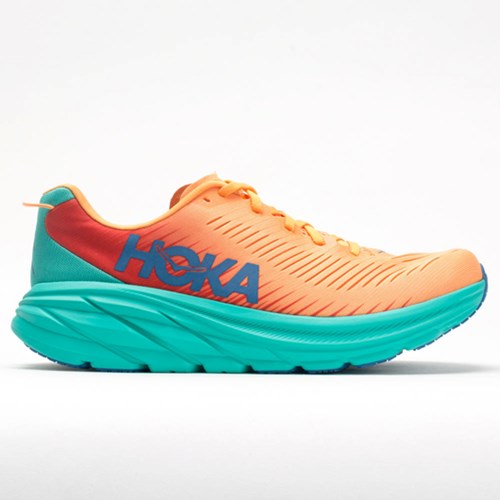 Orthofeet Hoka One One Rincon 3 Men's Running Shoes Blazing Orange / Fiesta | SM0326517