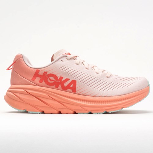 Orthofeet Hoka One One Rincon 3 Women's Running Shoes Silver Peony / Cantaloupe | NH8159702