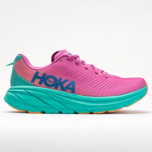 Orthofeet Hoka One One Rincon 3 Women's Running Shoes Phlox Pink / Atlantis | NI2095436