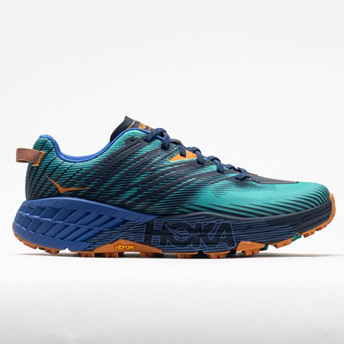 Orthofeet Hoka One One Speedgoat 4 Men's Trail Running Shoes Atlantis / Dazzling Blue | XH1504823