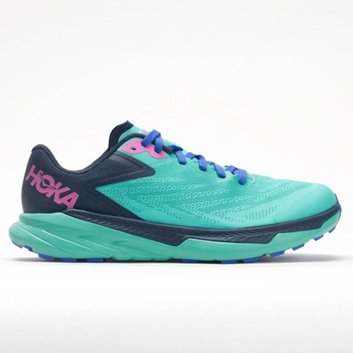 Orthofeet Hoka One One Zinal Women's Trail Running Shoes Atlantis / Outer Space | TN6849052