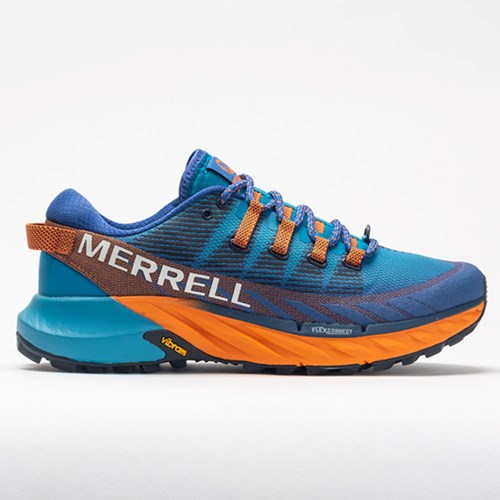 Orthofeet Merrell Agility Peak 4 Men's Trail Running Shoes Tahoe | OJ3089574