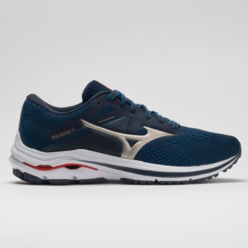 Orthofeet Mizuno Wave Inspire 17 Men's Running Shoes India / Ink | DC4367015