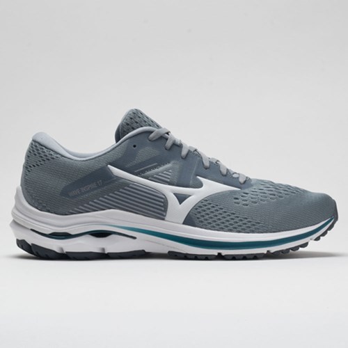 Orthofeet Mizuno Wave Inspire 17 Men's Running Shoes Sleet / White | RN6871054