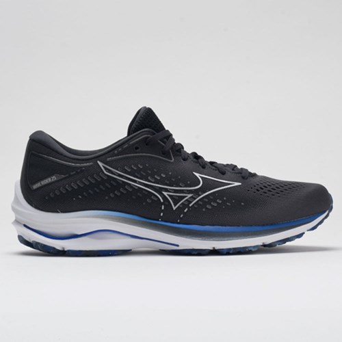 Orthofeet Mizuno Wave Rider 25 Men's Running Shoes Obsidian | LS7253681