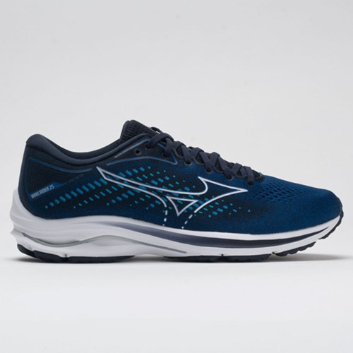 Orthofeet Mizuno Wave Rider 25 Men's Running Shoes Imperial Blue | NM9863754