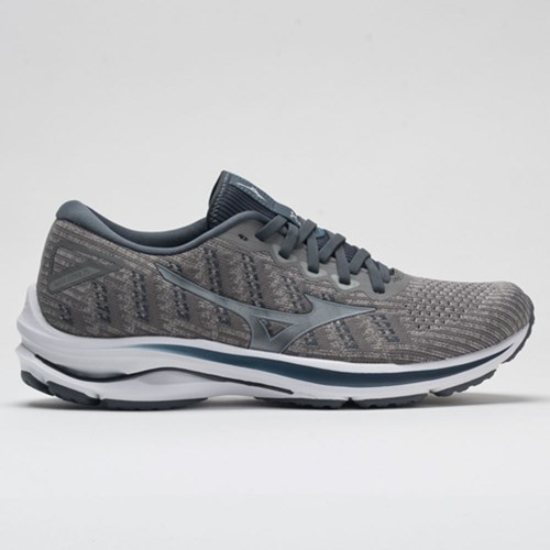 Orthofeet Mizuno Wave Rider 25 Waveknit Men's Running Shoes Drizzle / Antartica | PD4789621