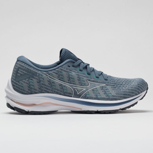 Orthofeet Mizuno Wave Rider 25 Waveknit Women's Running Shoes Quarry / Vaporous Gray | UY6328057