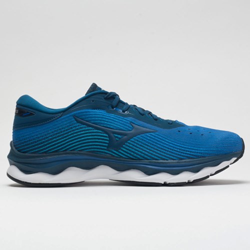 Orthofeet Mizuno Wave Sky 5 Waveknit Men's Running Shoes Imperial Blue | BP3927105