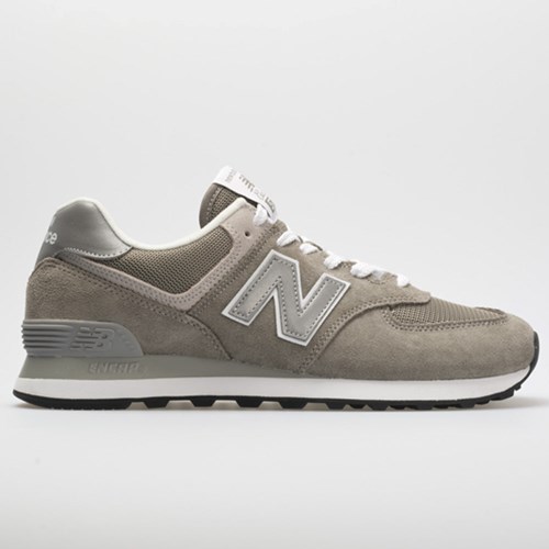 Orthofeet New Balance 574 Core Men's Lifestyle Sneakers Grey | IV7453061