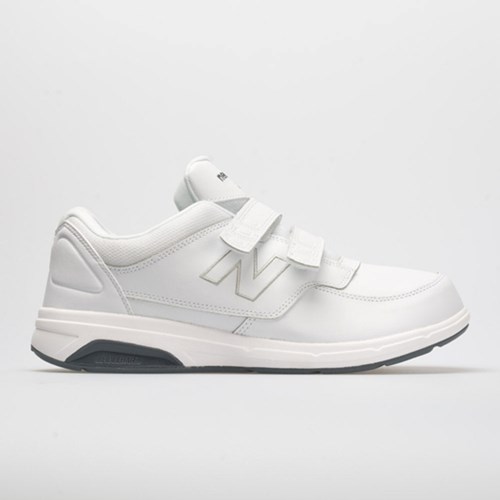 Orthofeet New Balance 813 Velcro Men's Walking Shoes White | RX3457189