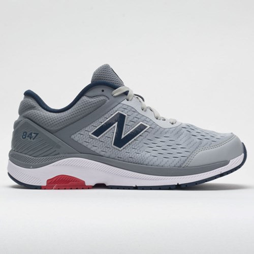 Orthofeet New Balance 847v4 Men's Walking Shoes Silver Mink / Gunmetal / Natural Indigo | ZB7093456