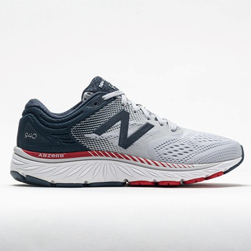 Orthofeet New Balance 940v4 Men's Running Shoes Light Aluminum / Team Red / Petrol | NU6987431