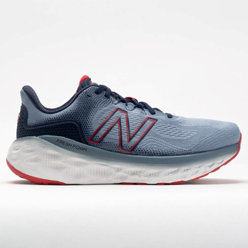 Orthofeet New Balance Fresh Foam More v3 Men's Running Shoes Ocean Gray / Velocity Red / Eclipse | TK6305429