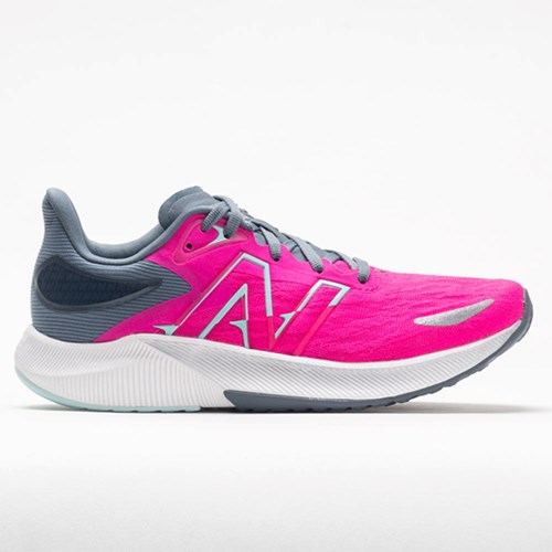 Orthofeet New Balance FuelCell Propel v3 Women's Running Shoes Pink Glo / Deep Ocean Grey | EQ2978043