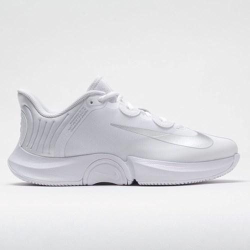 Orthofeet Nike Air Zoom GP Turbo Women's Tennis Shoes White / Metallic Silver | TH6259710