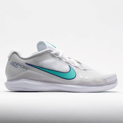 Orthofeet Nike Air Zoom Vapor Pro Men's Tennis Shoes White / Dynamic Turquoise | YH3571469