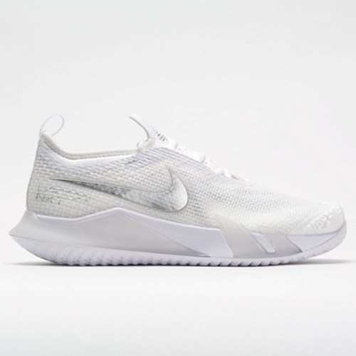 Orthofeet Nike React Vapor NXT Women's Tennis Shoes White / Metallic Silver / Grey Fog | QC1390582