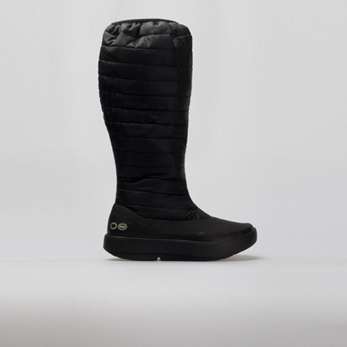 Orthofeet OOFOS Oomg Boot Women's Walking Shoes Black / Black | MK6974385