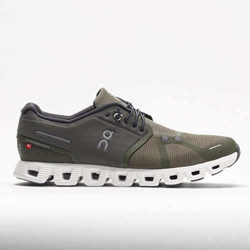 Orthofeet On Cloud 5 Men's Running Shoes Olive / White | SP0748362