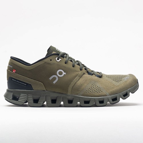 Orthofeet On Cloud X Men's Running Shoes Olive / Fir | XY8369207