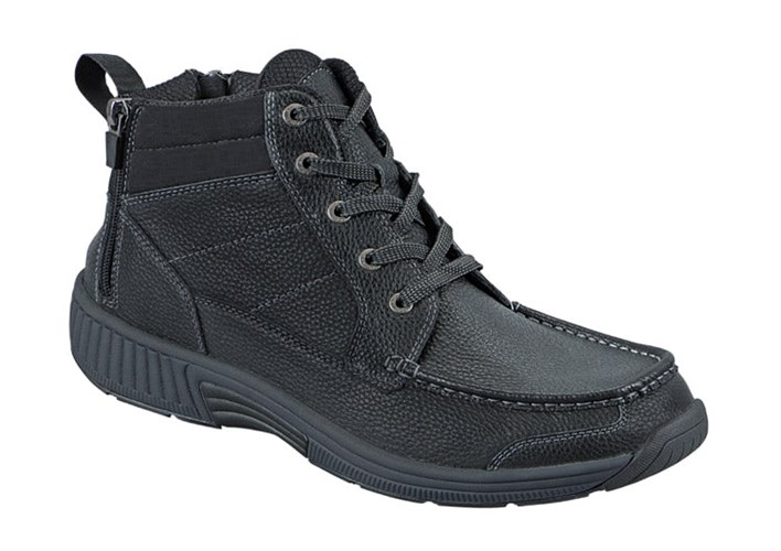 Orthofeet Orthopedic Men's Hiking Boots Black | GK7596082