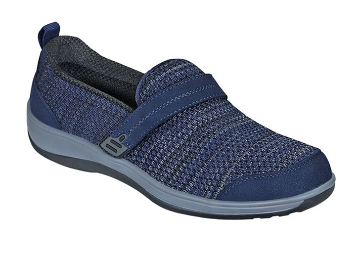 Orthofeet Orthopedic Slip On Women's Casual Shoes Blue | XL4126079