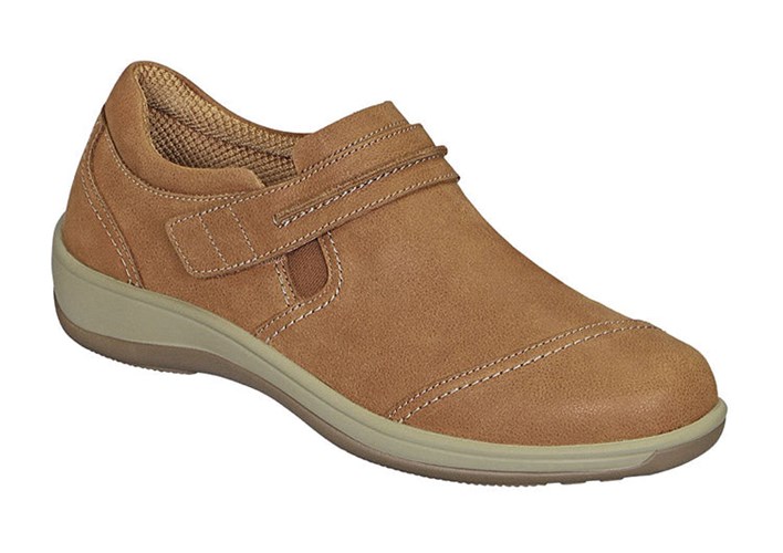 Orthofeet Orthotic Arch Support Slip On Women's Casual Shoes Camel | HG5398104